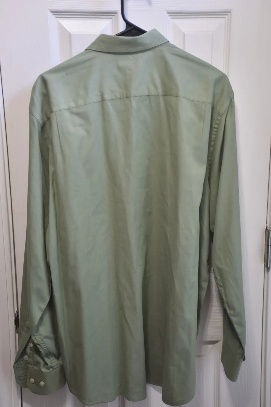 Banana Republic Long Sleeve Button Down Shirt Green Original Fit Size L LSC096